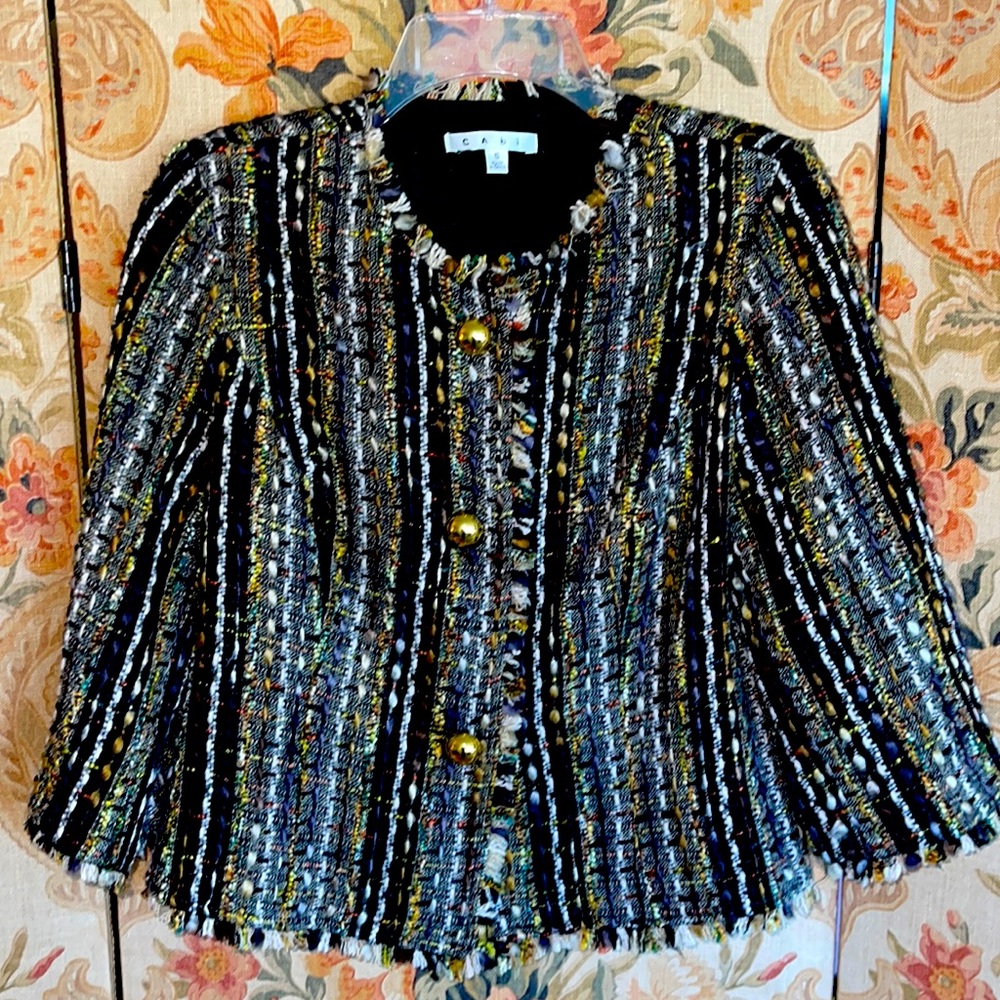 Lovely CAbi Size Small 3 Button Shabby Chic Styled Jacket